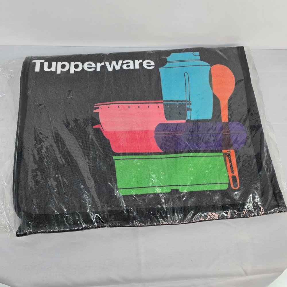 Tupperware 2020 Catalog Bag Consultant Organizer Black Fold Out Carrying Case